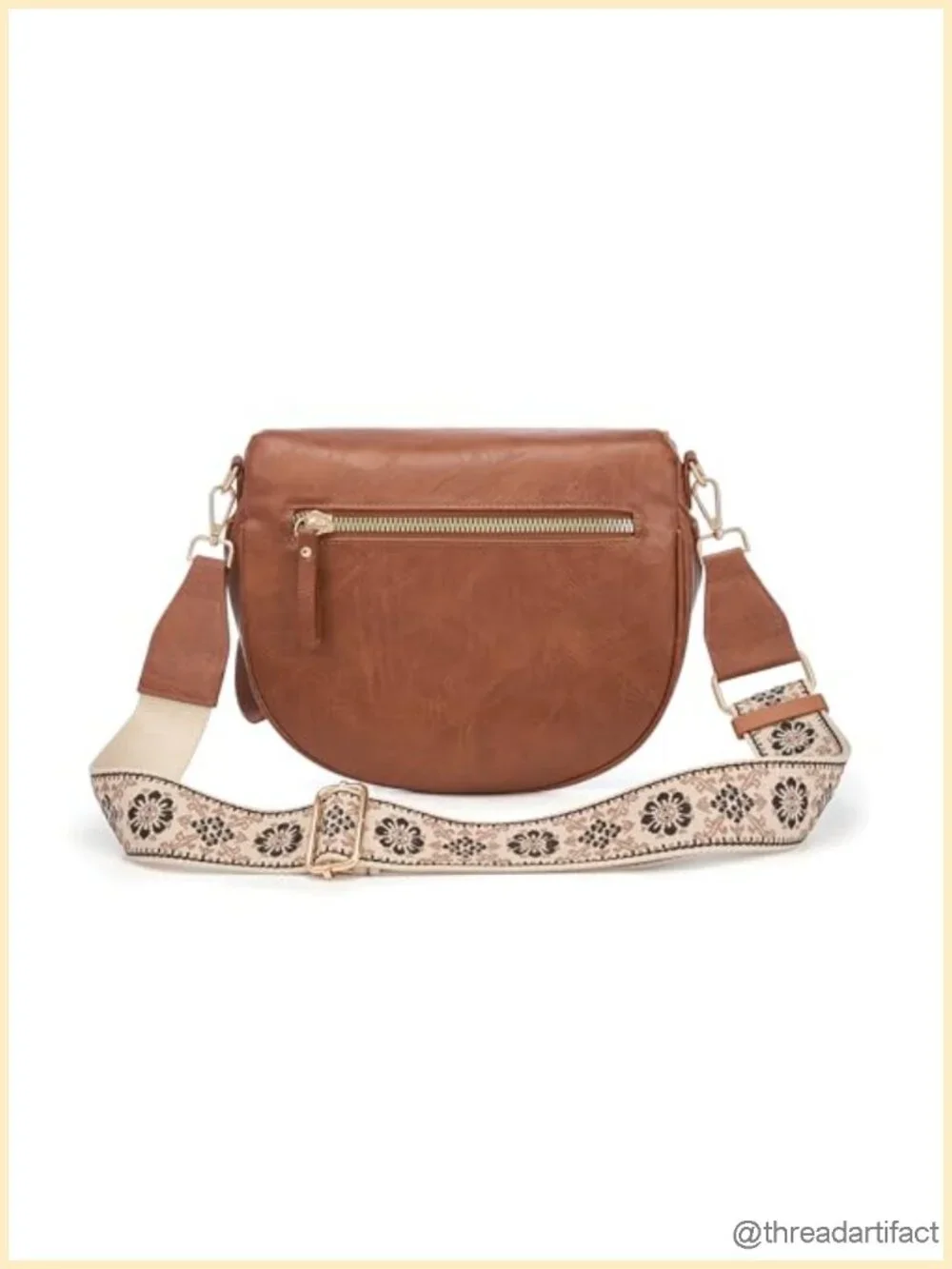 Spacious Leather Crossbody Bag Bum Bag PU Leather Shoulder Bag